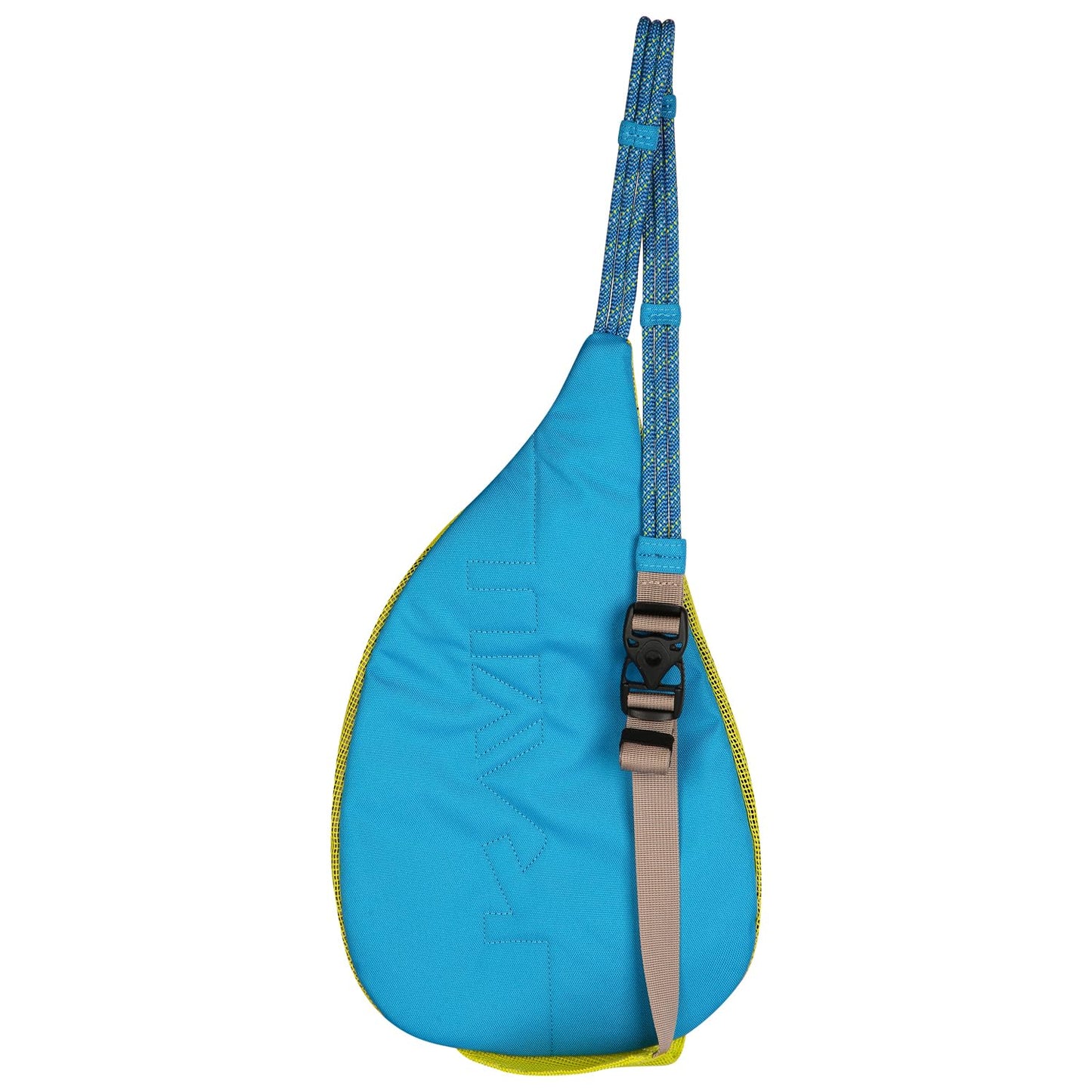 KAVU Mini Beach Rope Bag Mesh Crossbody Sling Backpack - Key Lime