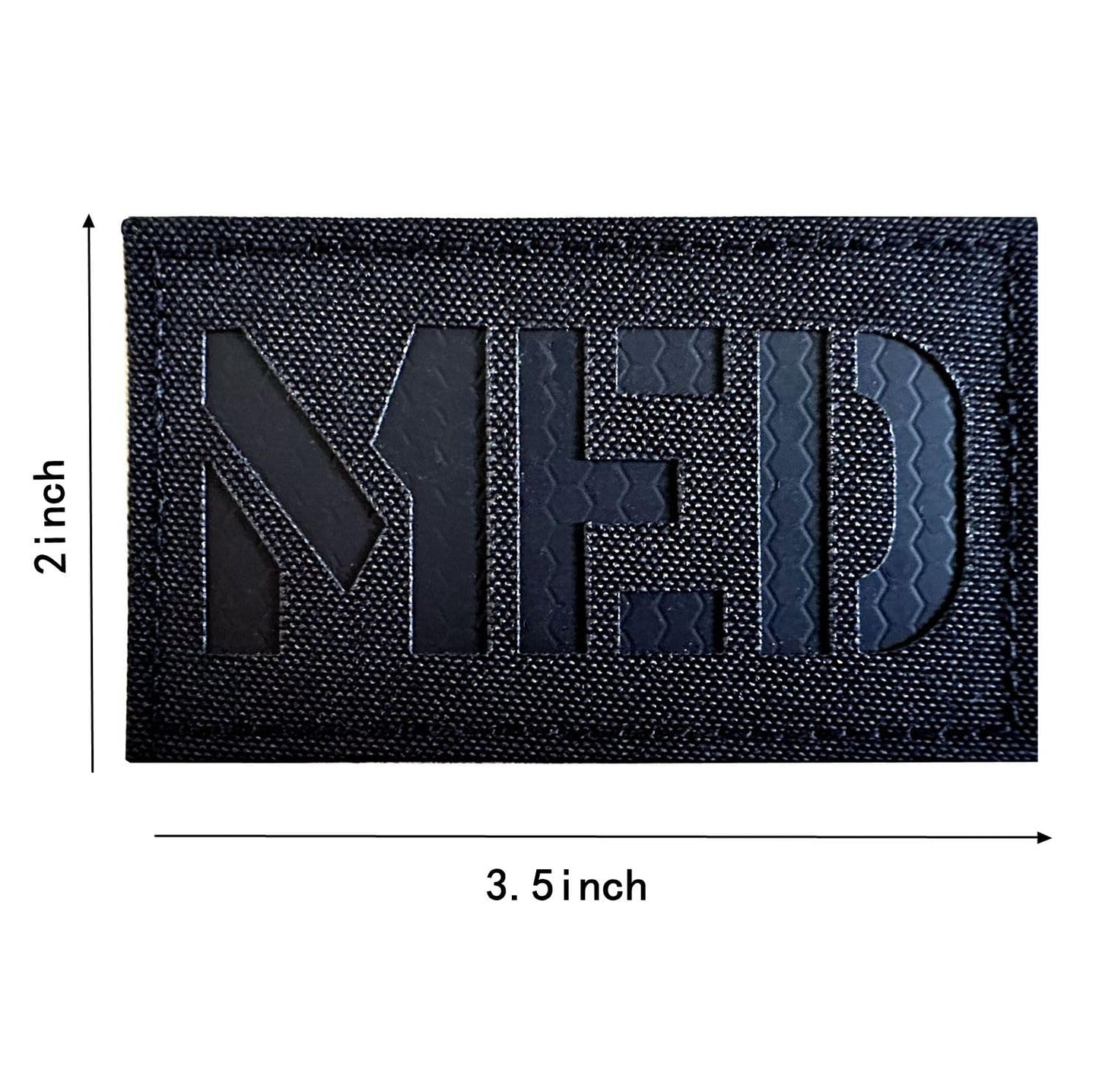 JUJUPUPS 2x3.5 Infrared IR MED Medic EMS EMT Patch Tactical Vest Patch Hook-Fastener Backing(Ranger Green)