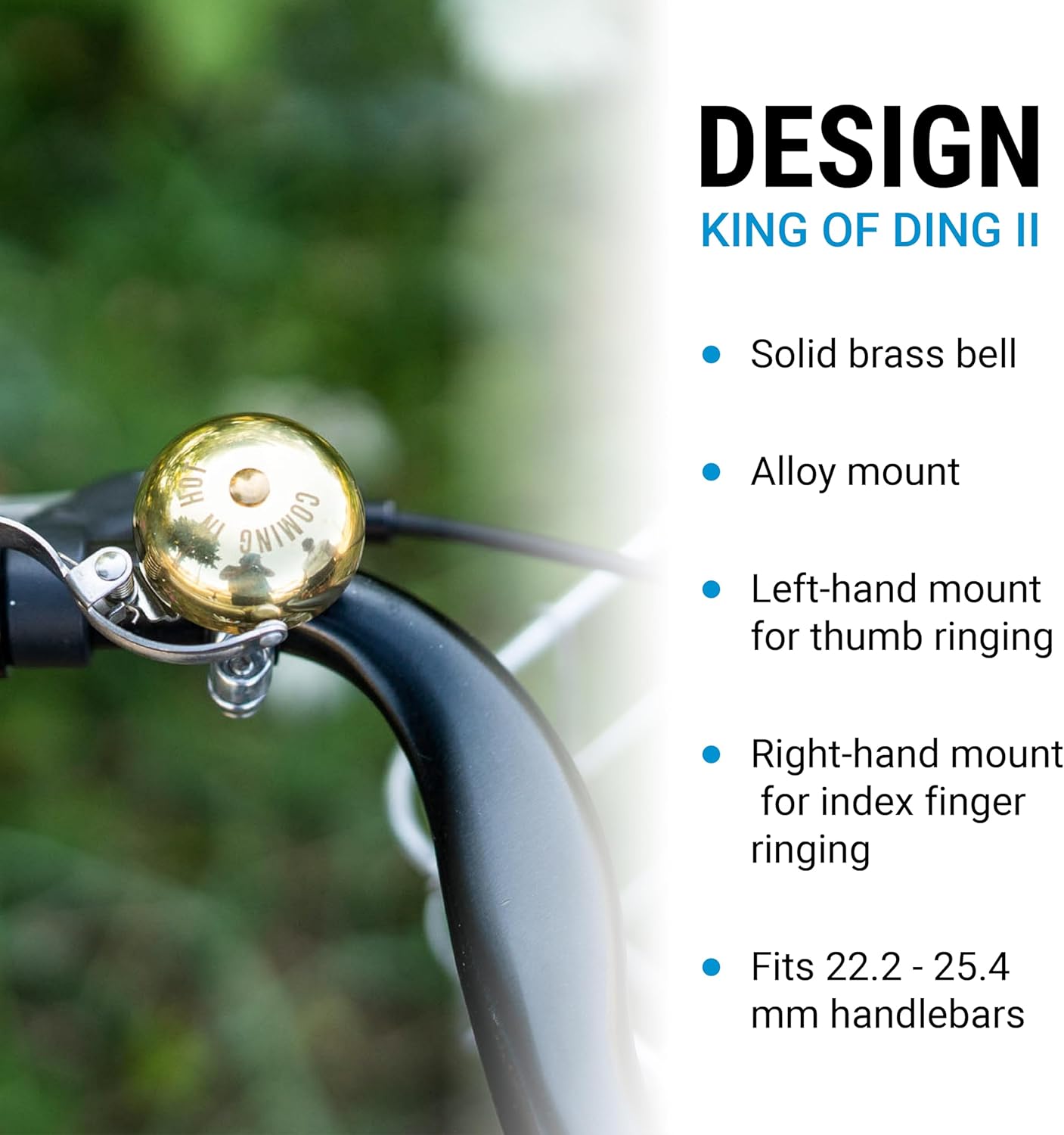 Portland Design Works King of Ding II Brass Bell