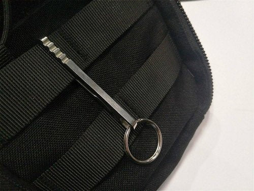 2 PCS Stainless Steel Hanging Buckle Keychain,Portable EDC Quickdraw Key Ring Tool