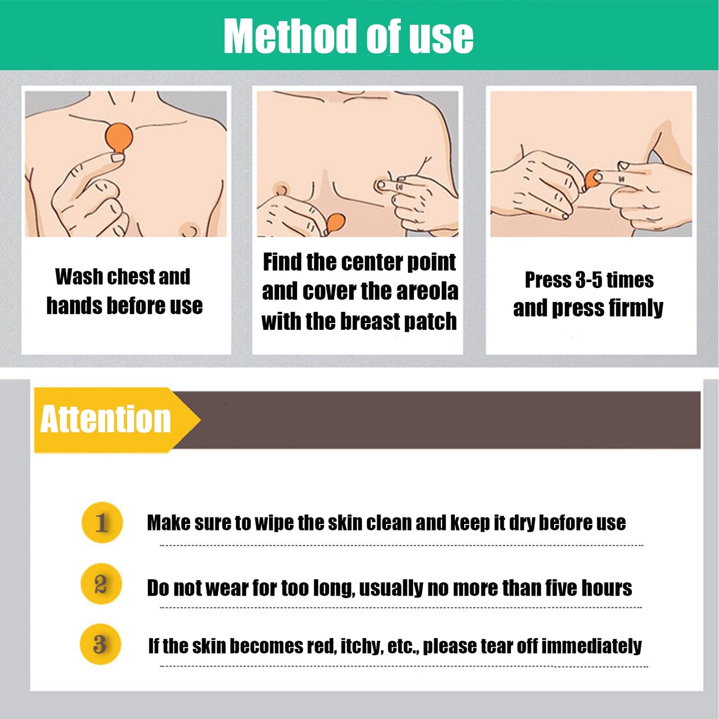 KFZDCG 150 Pairs Nipple Cover for Men, Mens Tape Pasties Patch Nipple Covers Nipple Patch Anti Chafing Nip Protector