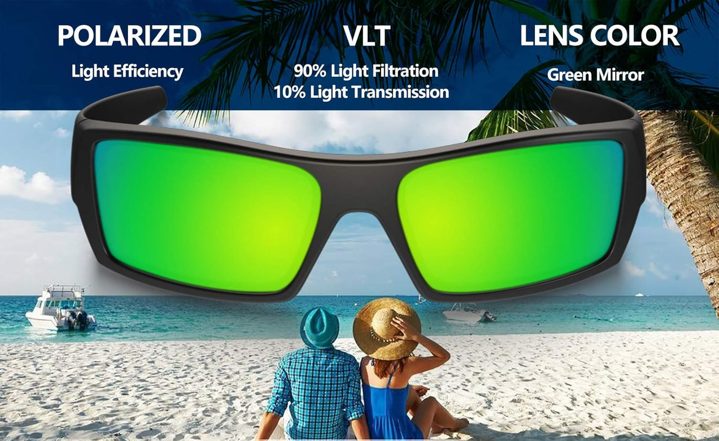 1.5mm Polarized Replacement Lenses for Oakley Batwolf Sunglasses OO9101 - Multiple Options