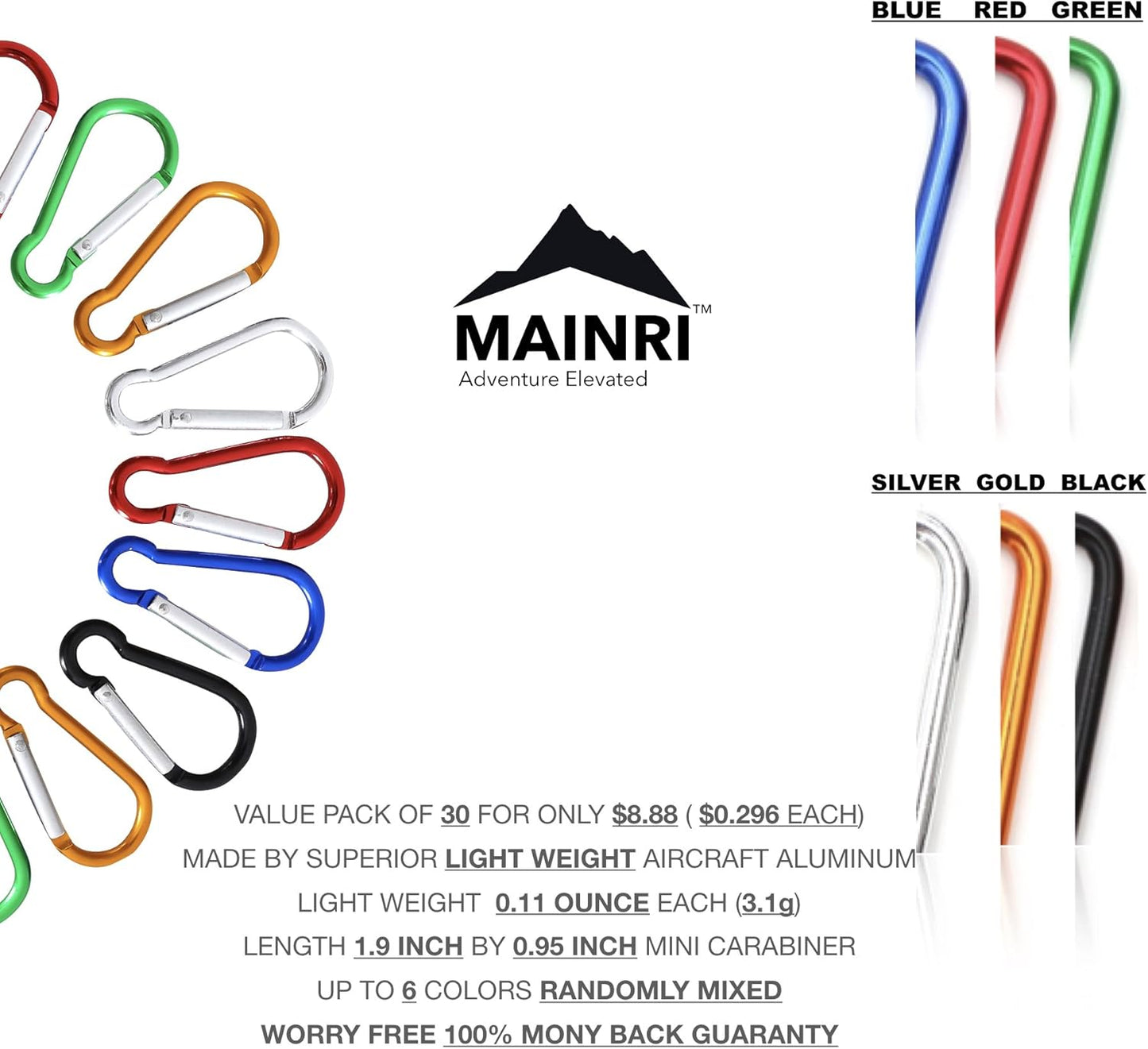 Carabiner Clip Keychain Small Carabiner Mini Carabiner Spring Aluminum Carabiner Outdoor Caribeaners Small Keychain Carabeaner Ring Carabiner Keychain Bulk Mini Keychain Clip