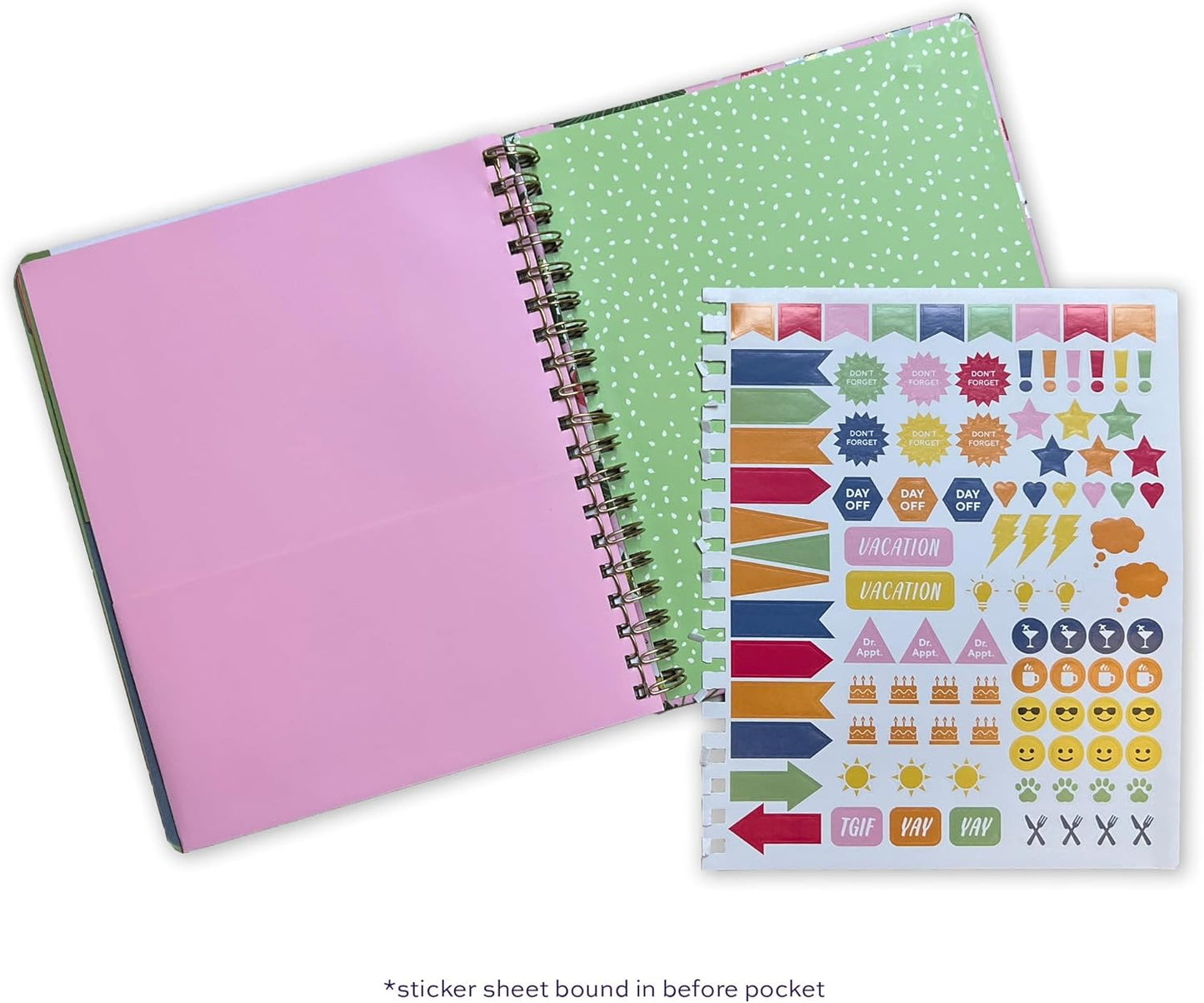 High Note Hardcover Academic Planner 2025-2026, Garden Bee, 9" x 10" 272 Pages, Daily Weekly Monthly Planner 2025-2026 August to December, Back to School Calendar Book for Teachers and Students