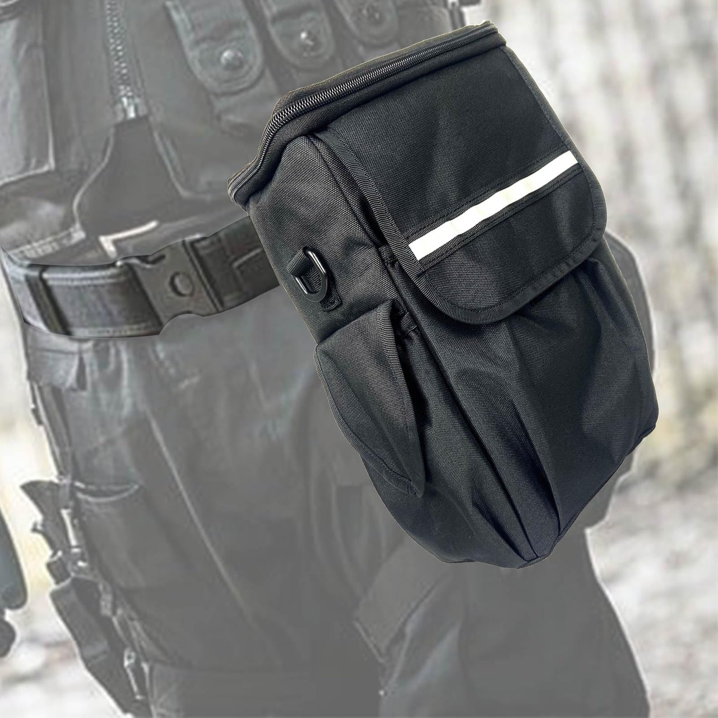 KUNFALY Gas Mask Pouch Attach to Belt or Shoulder Carry Storage Bag for Masks Gear
