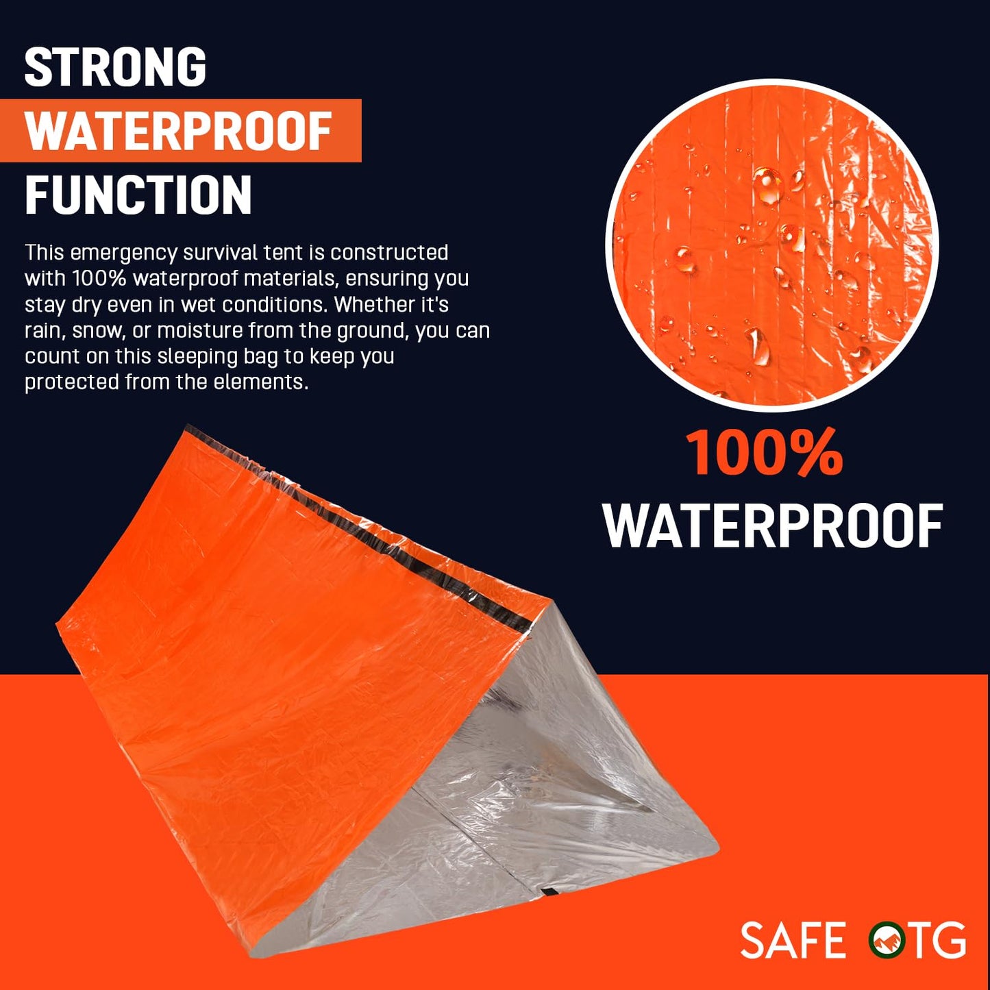 2 Emergency Survival Tent Life Shelter 2 Person Mylar Tube Tents Tarp with Whistle & Paracord Year-Round All Weather Protection for Car Outdoor Hiking Camping Gear Equipment