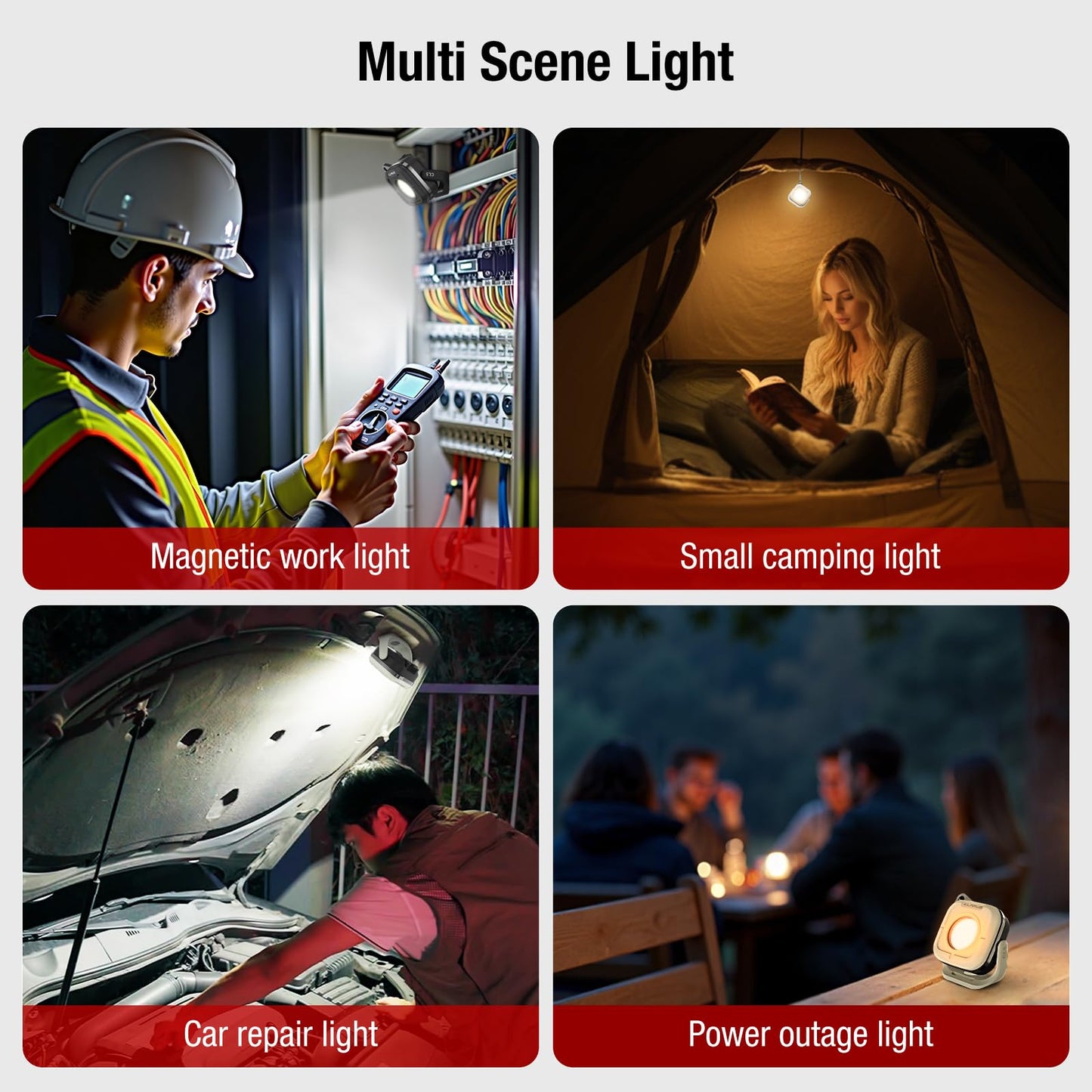 Klarus CL5 Small Work Light Powerful Magnetic Flashlight - 650lm Bright, 4 Color Temperatures (2700K-6500K) & USB-C Rechargeable, 180° Rotatable, IPX5 Waterproof, Portable LED Pocket Light
