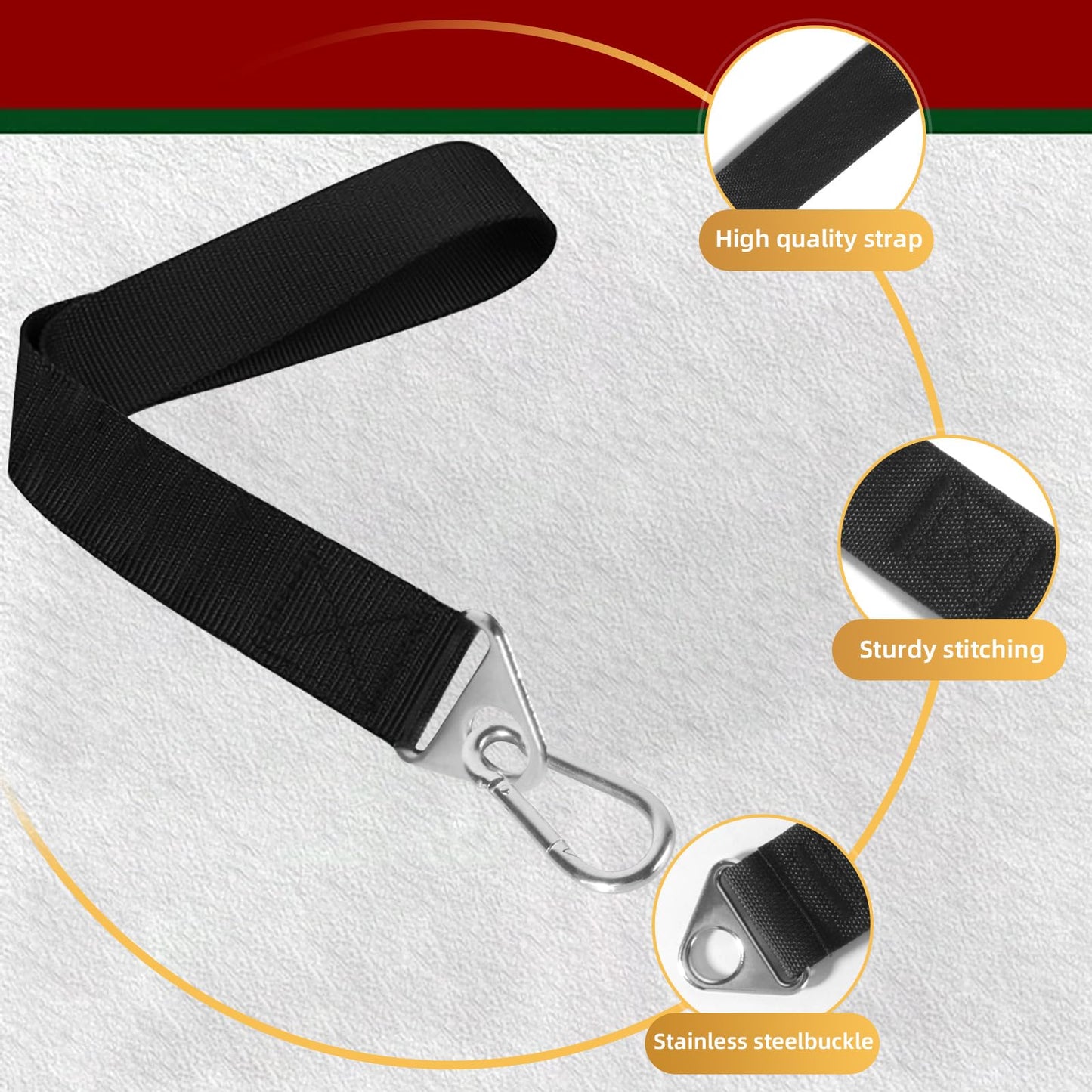 Arm Wrestling Training Strap Belt: Arm Hand Grip Finger Wrist Forearm Exerciser Strengthener Workout Equipment