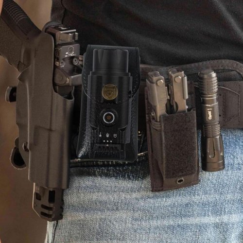 GOPLANT Universal Pistols Laser Light Pouch Holster 4", Nylon Gun Rail Light Bag, Pistols Flashlight Laser Holsters Holder (Black)