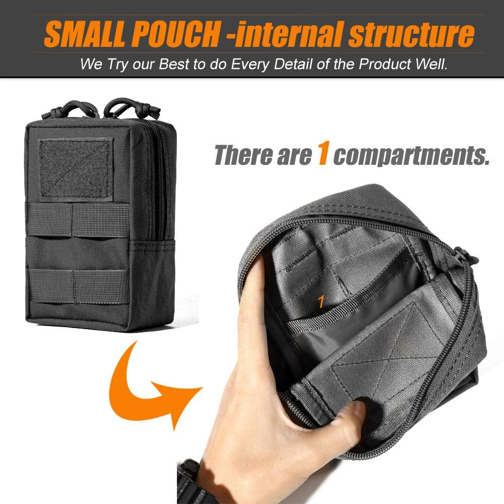 Upgraded Tactical Water Bottle Holder | Molle Pouch for Travel & Hydration