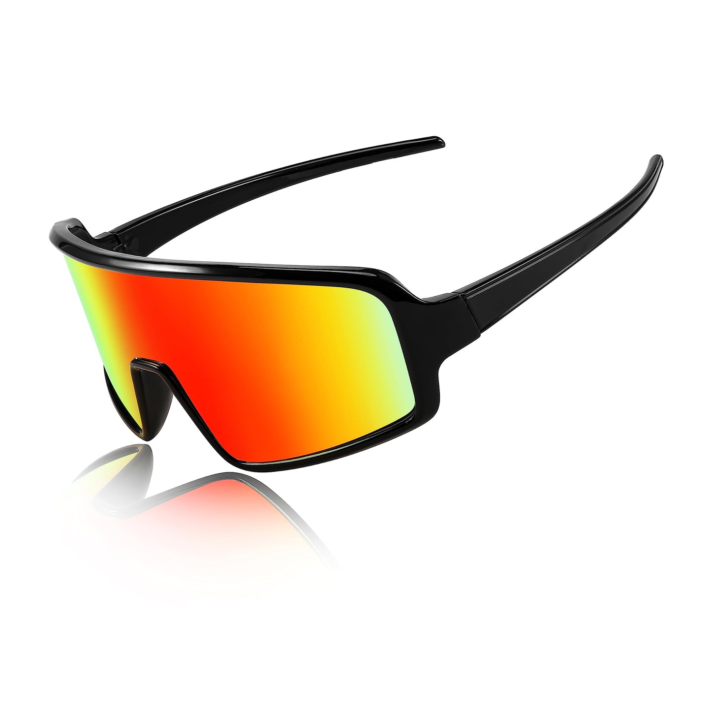 FEISEDY Men Women Cycling Sports Sunglasses Fishing Running Trekking Baseball 80s 90s Shield Sunglasses B2962