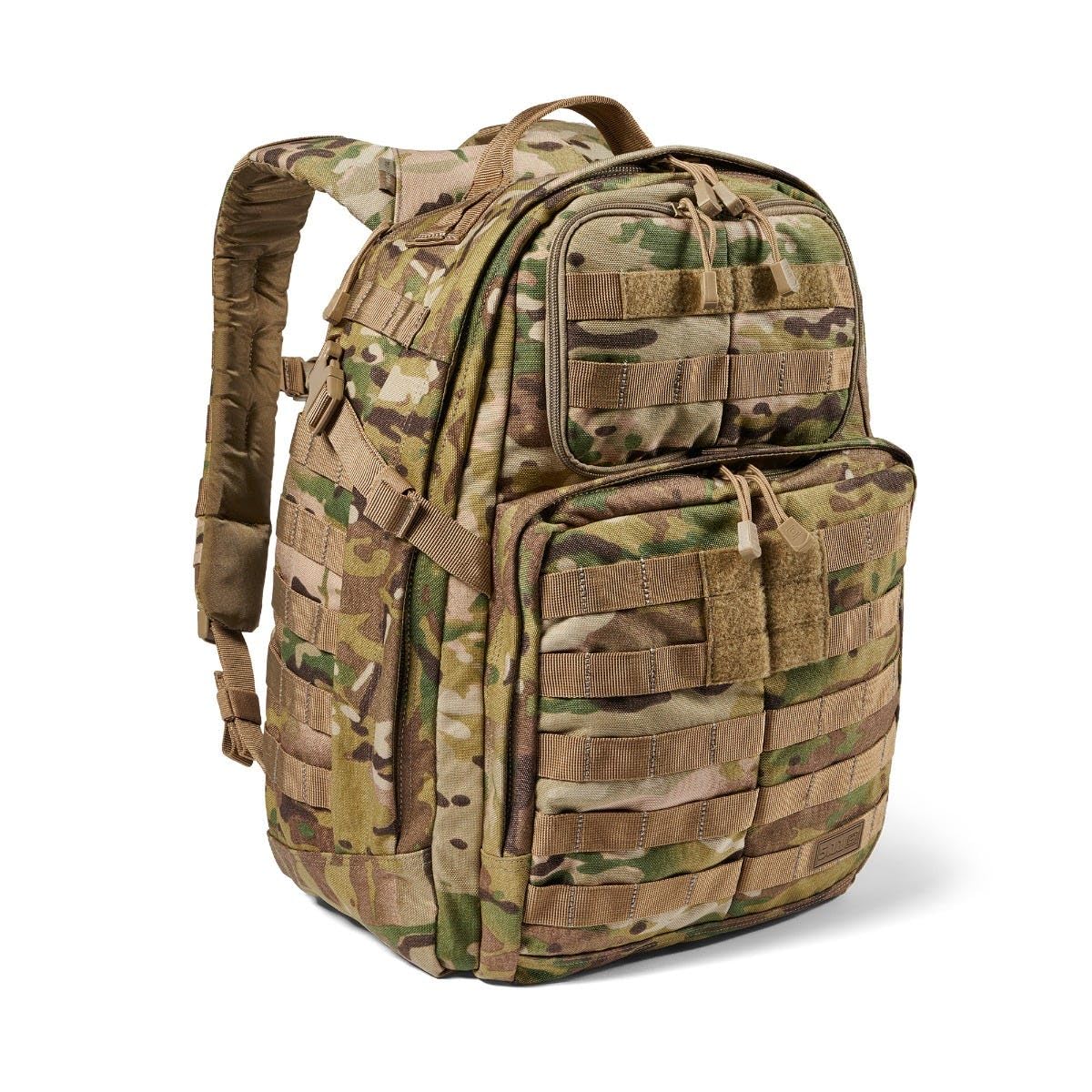 5.11 Tactical Backpack, RUSH 24 2.0 Military Survival Molle Back Pack with Laptop Compartment, 37L, Multicam, Style 56564ABR