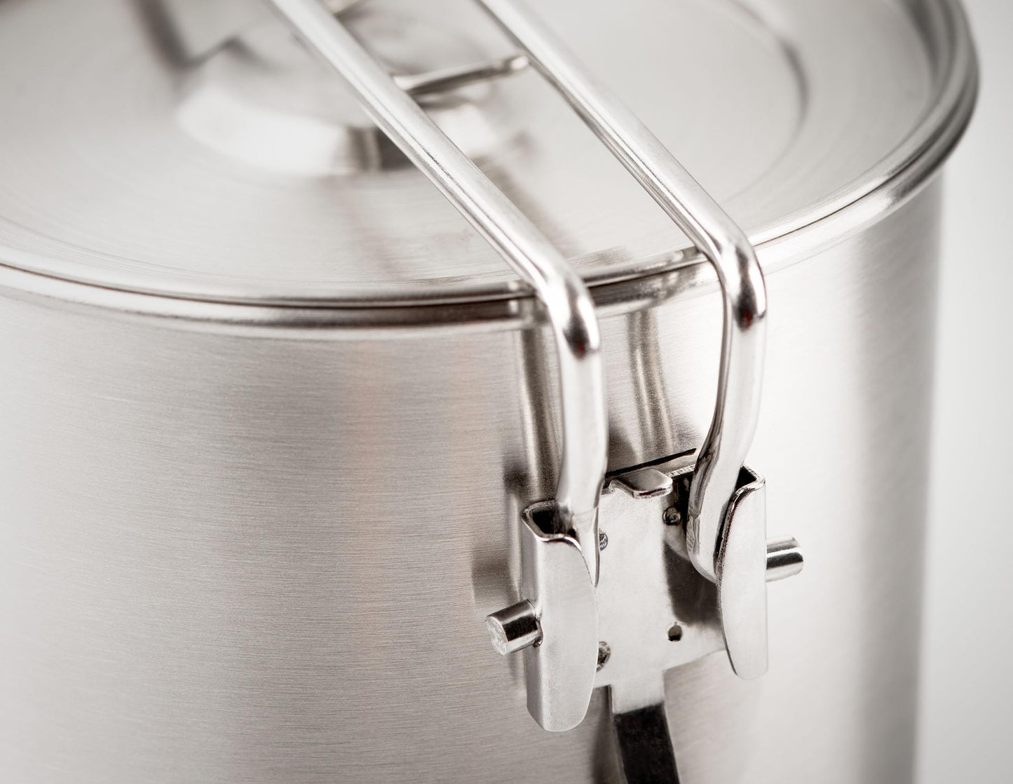 GSI Outdoors Glacier Stainless Explorer Set, Compact Stainless Steel Cookset with Pot, Frypan, Cup, and Bowl, Nesting Camping Cookware for Backpacking, Hiking & Outdoor Cooking