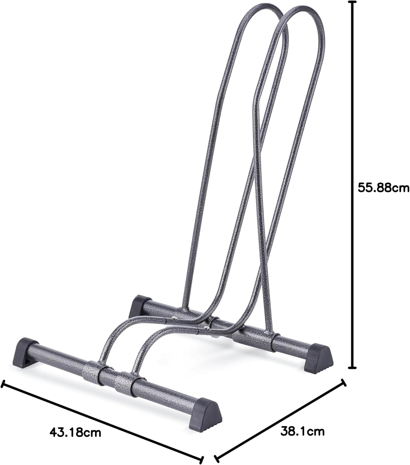 Adjustable Bike Floor Stand - Tool-Free Freestanding Bike Rack for Mountain, Fat Tire & Road Bikes
