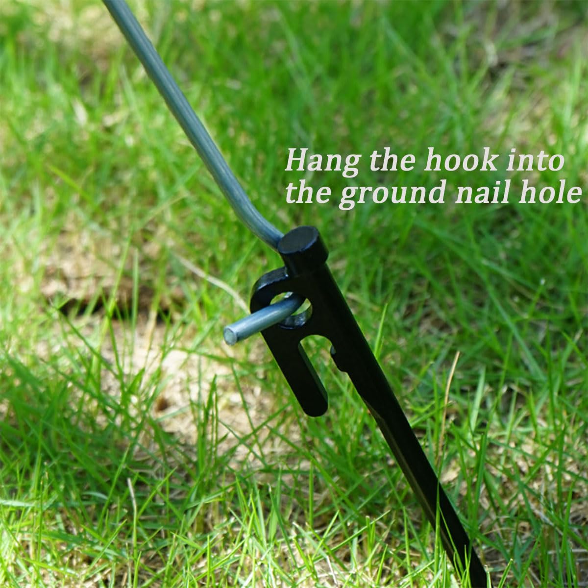 LAIYOHO 3 Pcs Outdoor Tent Peg Puller Extractor with Plastic Handles, Portable Tool for Camping and Other Outdoor Activities.
