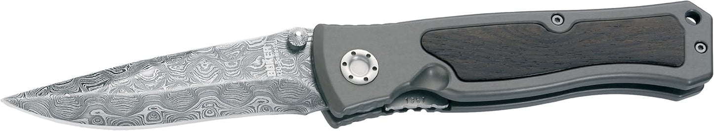 Boker 111054DAM Leo Damascus II Pocket Knife with 3 3/4 in. Steel Blade
