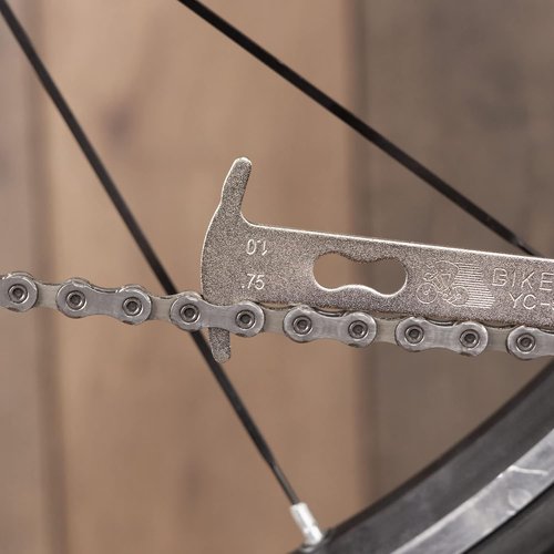 BikeHand Bicycle Chain Wear Indicator Tool Chain Checker - Compatible with Shimano Sram Campagnolo KMC & Other Brands for 7 to 12 Speed Chains - Maintenance for Road, Mountain & Hybrid Bikes