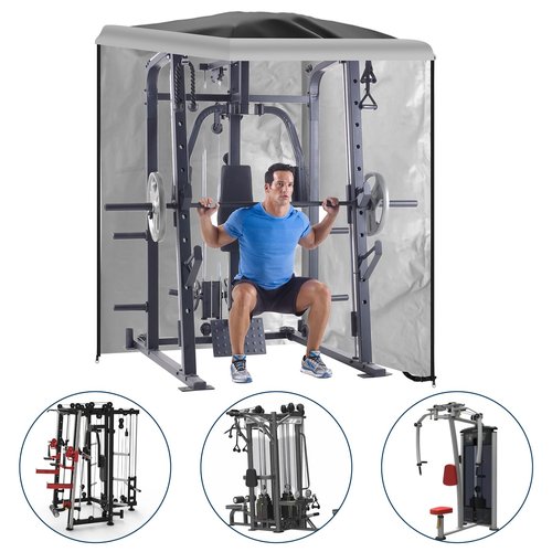 KY-HUAEN Power Cage Cover(Cover Only),Smith Machine Covers,83.5" H x 47" L x 67.7" W-Squat Rack Home Gym Accessories Outdoor and Indoor Universal Dust and Waterproof Four-Season Protective Cover