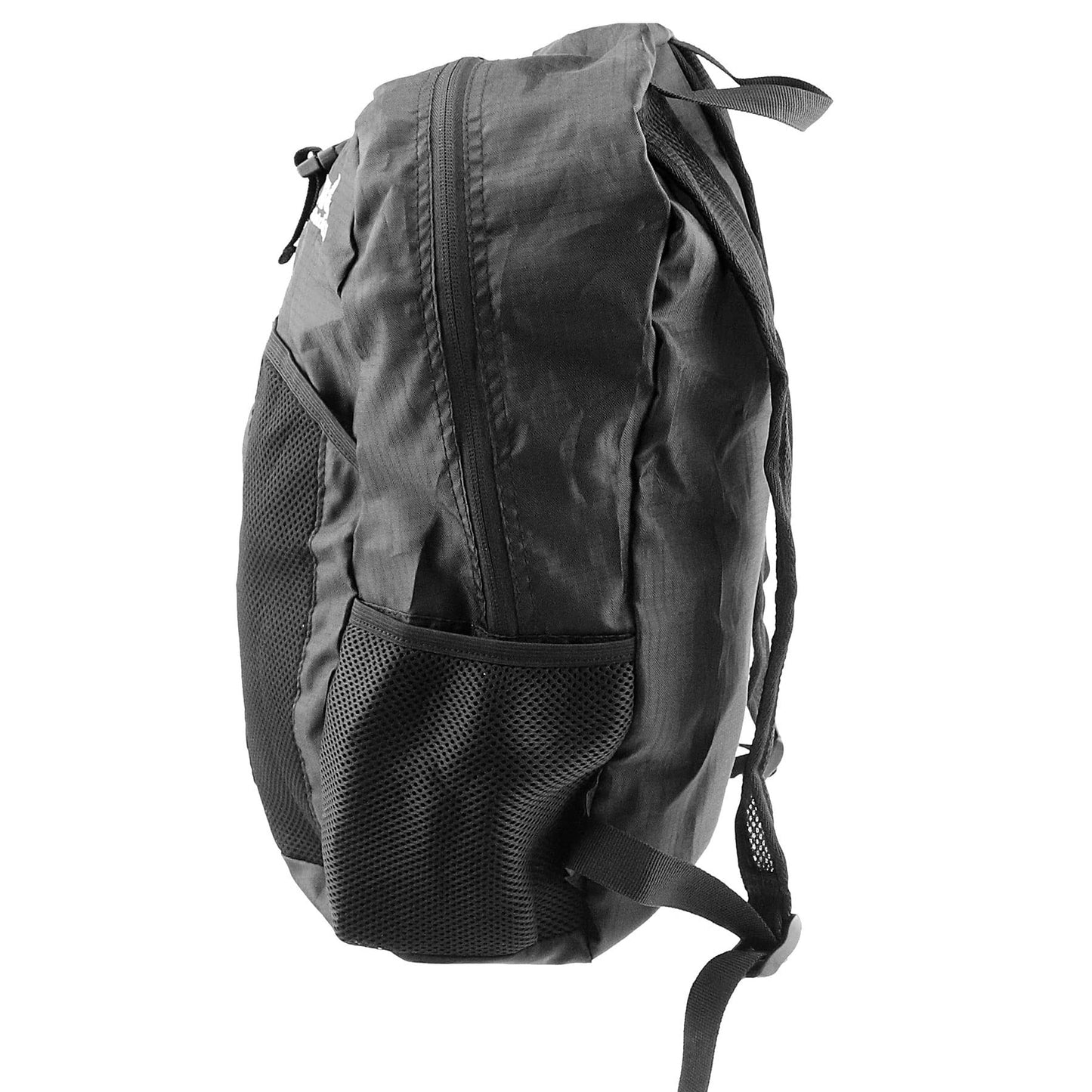 Wilcor Pocket Fold Backpack 20L, Black, Ultralight Packable Backpack, Expandable Travel Daypack for Men Women