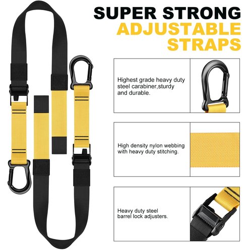 Home Resistance Training Kit, Extension Strap Door Anchors,Powerlifting Strength Workout Straps Full Body Complete Home Gym Body Core Exercise