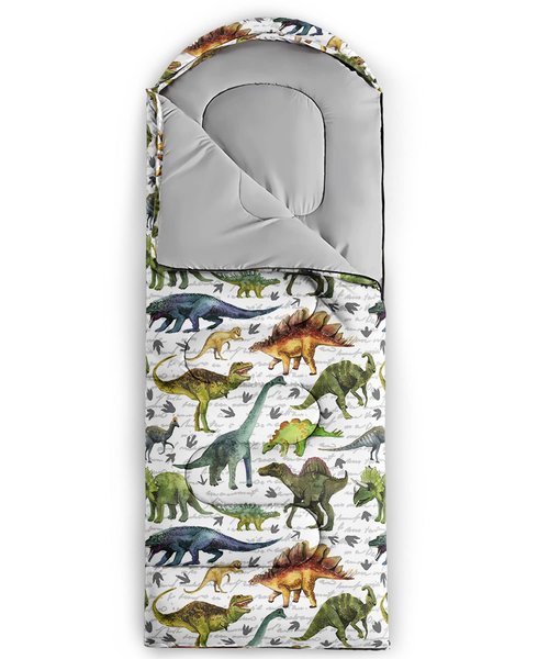 BailiPromise Jurassic Dinosaur Camping Sleeping Bags,3 Season Warm & Cool Weather,Lightweight Waterproof Sleeping Bags for Adults & Kids,Traveling and Outdoors,Camping Gear Equipment,31x90inch