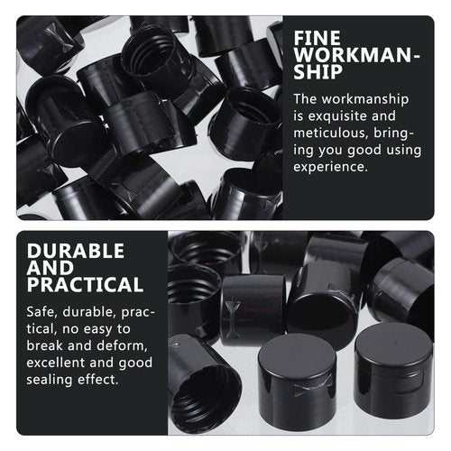 SEWACC 50Pcs Push Pull Replacement Caps Reusable Plastic Soda Twisted Water Bottle Lid Top Non Spill Flip Cap Replacement for Camping Sports Drinking Bottles