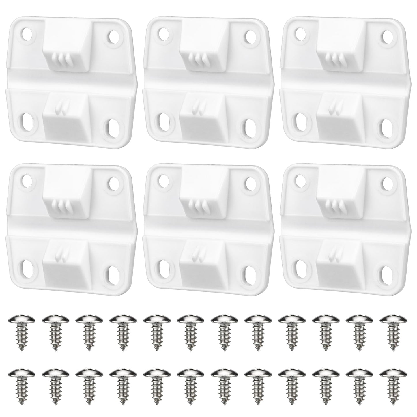 Ancable Cooler Hinges - Upgraded 6-Pack Replacement Plastic Hinges with 24Pcs Screws for Coleman Coolers