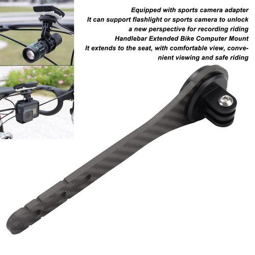 Computer Mount, Out Front Computer Mount Carbon Fiber Cycling Handlebar Extended Mount for for for