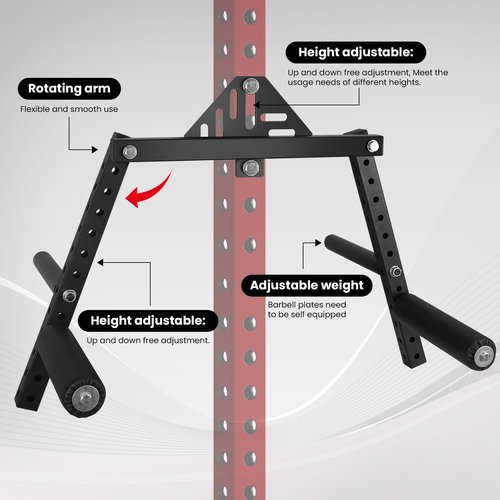 FVNBXG Lateral Raise Attachment Standing Lateral Raise Machine Shoulder Press Machines Strength Training Machine for Home Gym