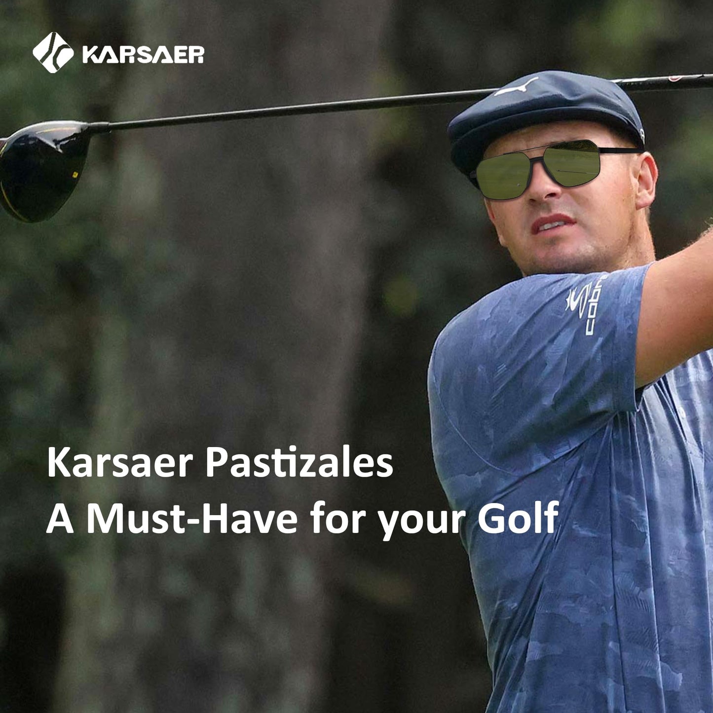 Karsaer Pastizales Golf Polarized Sunglasses for Men Women,Golfing,Running,Pickleball,UV400 Protection Shades to Find Ball.