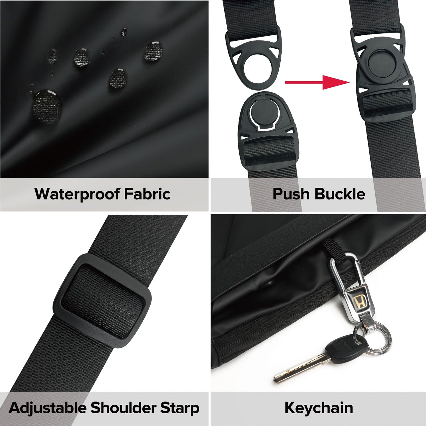 MAYMOONER Personal Sling Shoulder Crossbody Flex Bag Men Women Anti-theft One Strap Casual Chest Bags Slim Backpack Biking