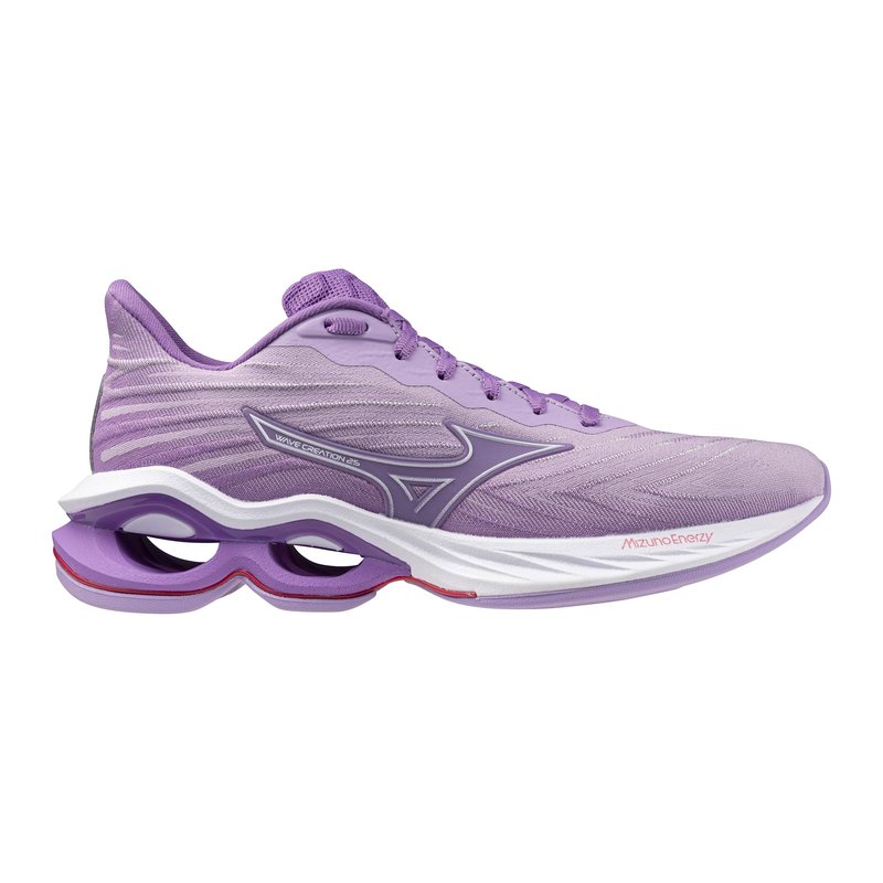 Mizuno Women's Wave Creation 25 SSW Running Shoe | Neutral Running Shoe | Crocus Petal-White