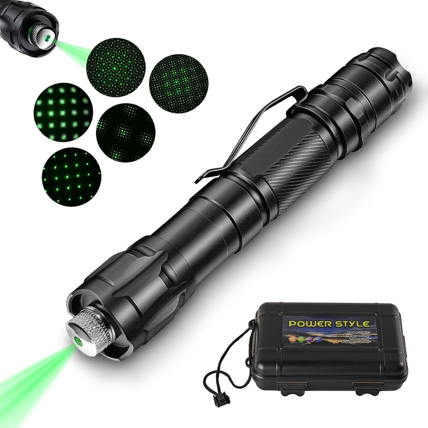 JollyJungleWave Long Distance Flashlight with Indoor Meetings, Pet Exercising, Outdoor Camping, Astronomy