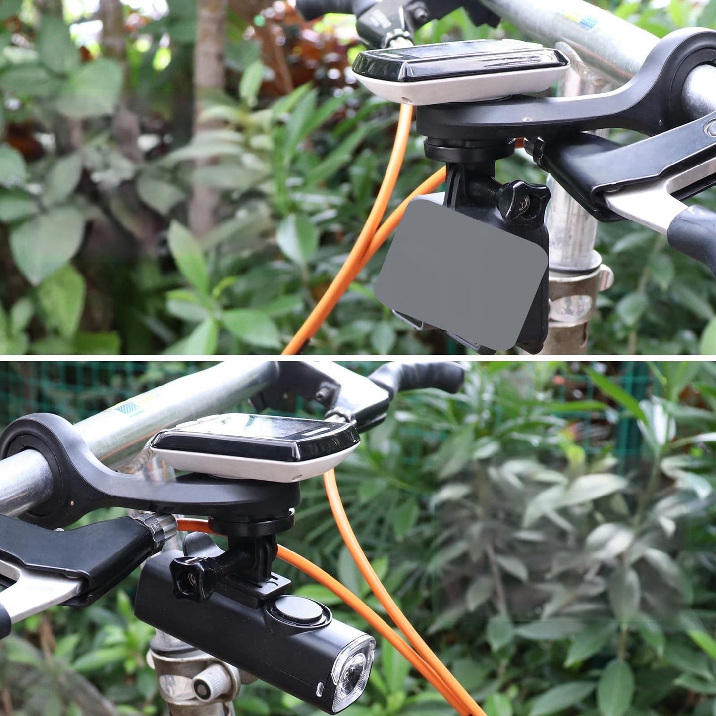 NELboNs Quick Release Sport Action Camera Mount Compatible with IGPS Port M80 Out-Front Bike Bracket Threaded Mount for Bike Lights Holder