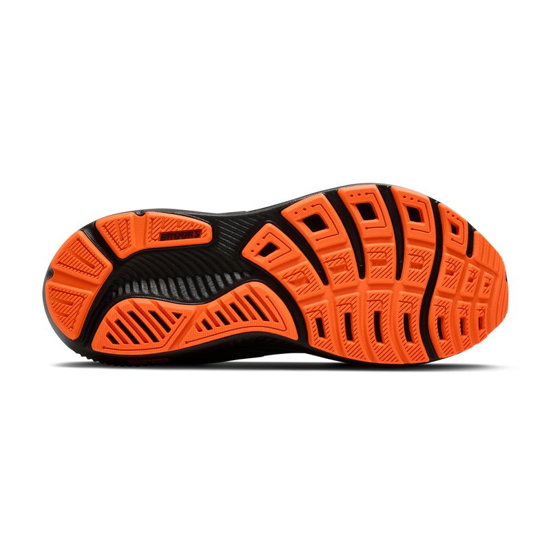 Brooks Women’s Ghost 17 Neutral Running Shoe - Black/Orange - 10.5 Medium