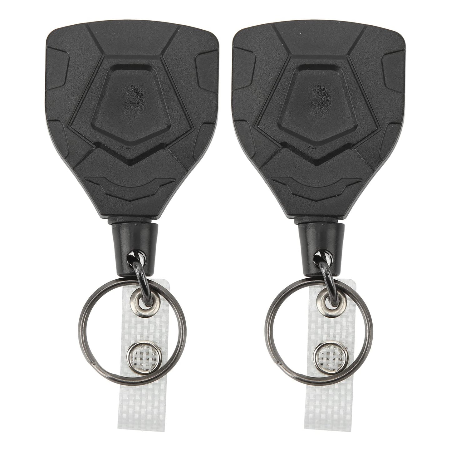 Alomejor 2 Pack Retractable Keychain Stainless Steel Outdoor Adventure Gear Accessory for Backpacks Bags Suitcase