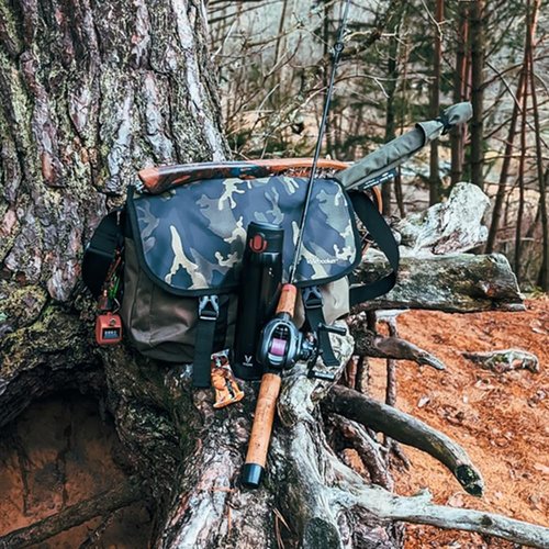 Kylebooker Trout Fishing Bag Fly Fishing Crossbody Shoulder Tackle Bag(Green)