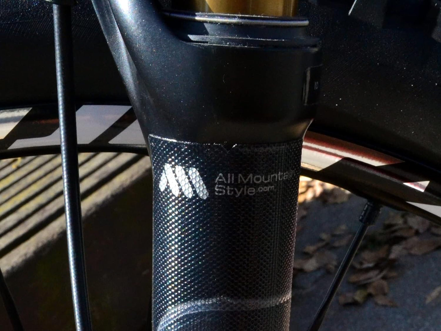 All Mountain Style AMS Honeycomb High Impact Fork Guard for Bike β Protects Fork of Your Bike from Scratches and dings
