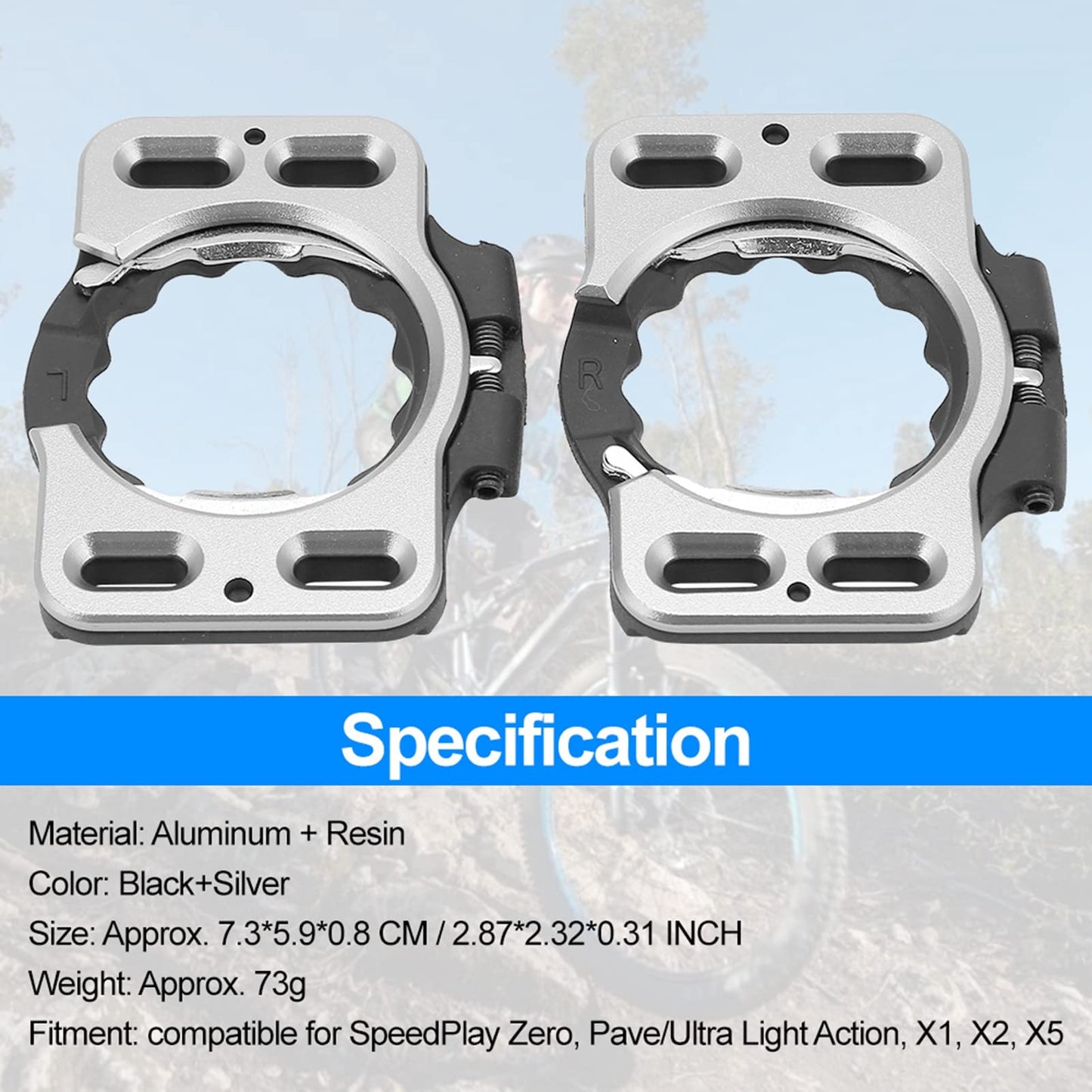 1 Pair Quick Release Cycling Shoes Cleat Cover Adapter Converter for Zero