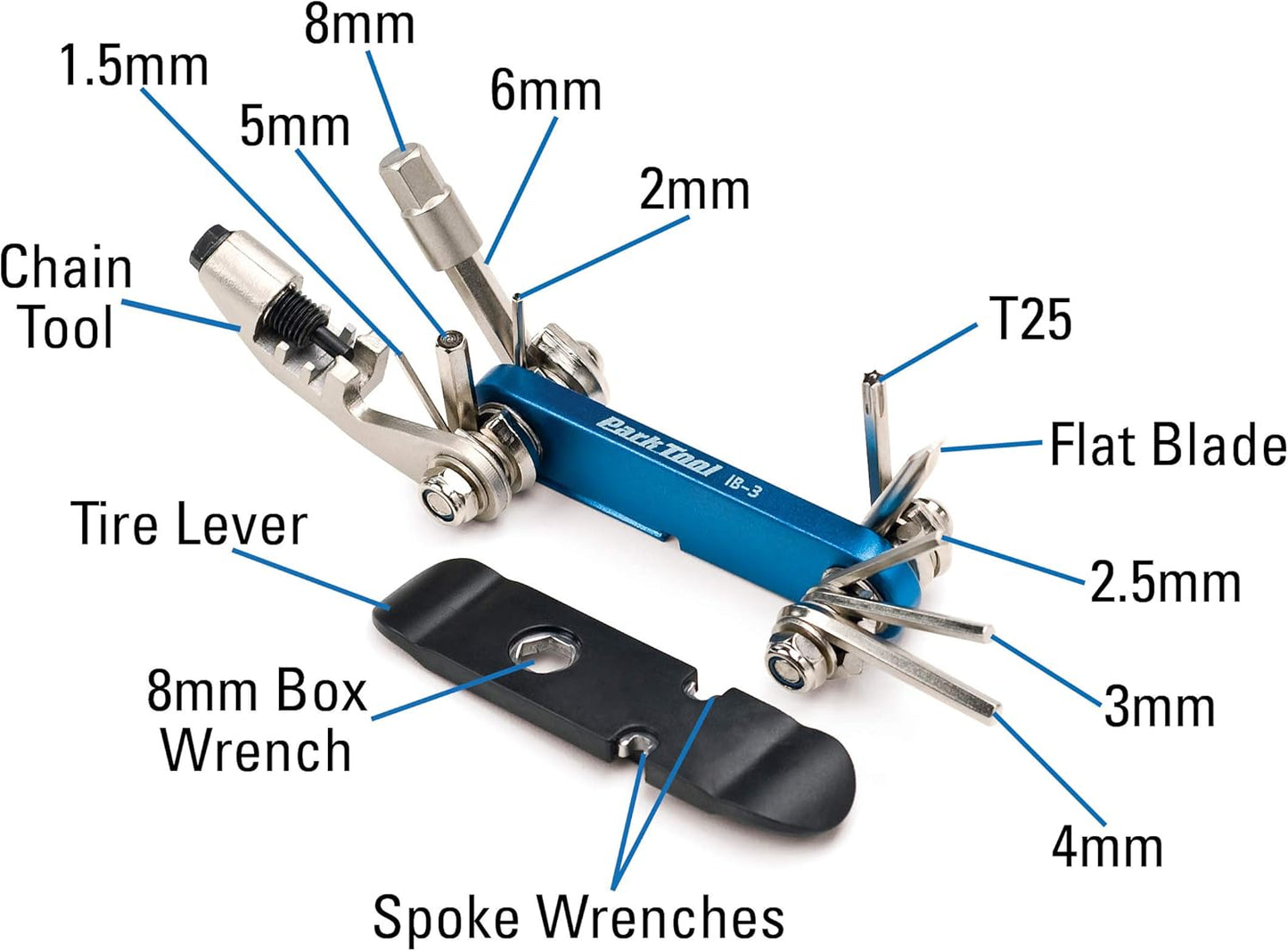 Park Tool, IB-3, I-Beam 3, Multi-tool, 13 functions