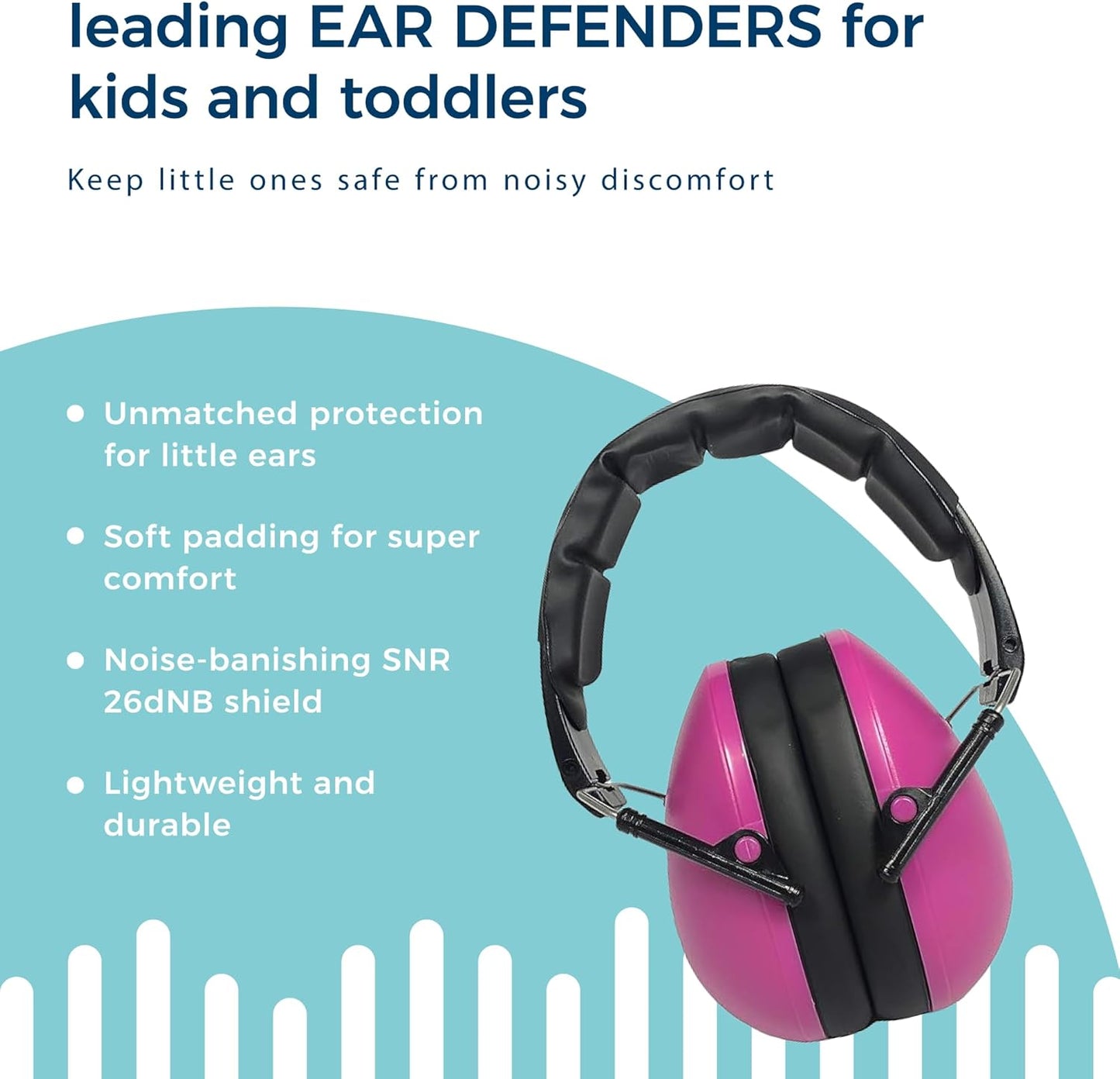 Baby Banz Earmuffs Kids Hearing Protection - 2+ Years - Noise Reduction Rating - Soft & Comfortable - Kids Ear Protection