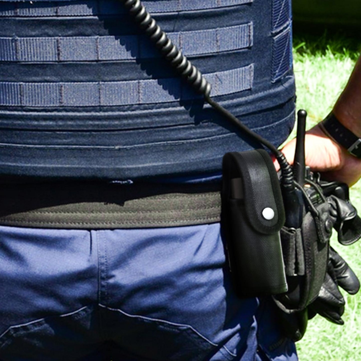 Olaismln OC/Mace Spray Pouch, Belt Pepper Spray Pouch for MK4, Top Flap Copper Snap Button Design, Suitable for Police Duty Belt