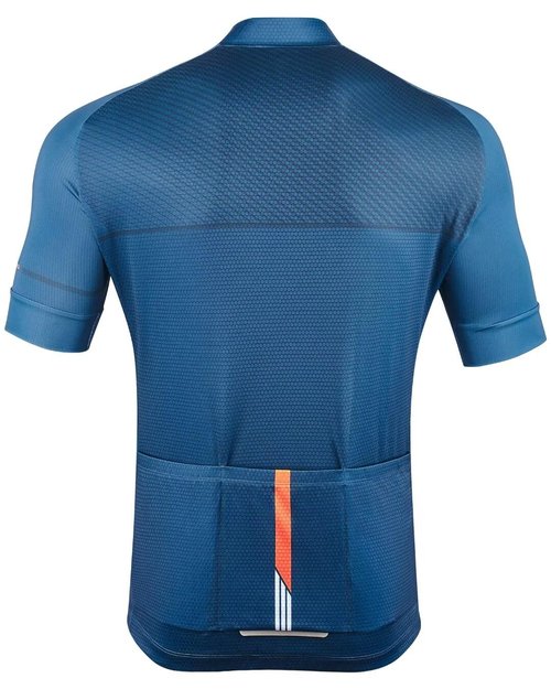 ROTTO Mens Cycling Jersey Short Sleeve Bike Shirt with Rear Pockets Stripe Series