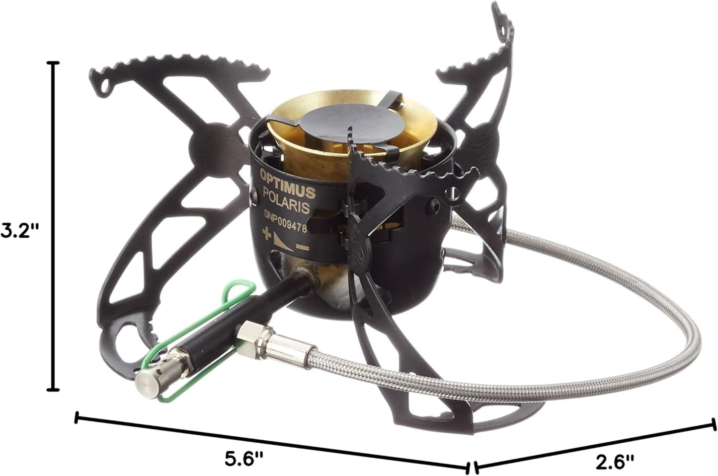 Optimus Polaris Optifuel Stove, Liquid or Canister Fuel type, Camping, Backpacking, Emergency Preparedness, Durable Metal Construction