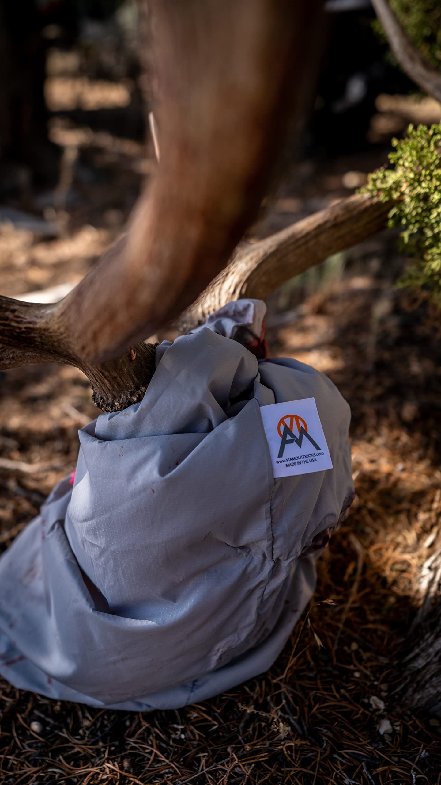 VIAM Outdoors Hunter Game Bag Set – 6-Pack for Elk, Deer, Caribou, Bear – Lightweight 1.35oz Hexagon Ripstop – Includes 4 (24"x38"), 1 (16"x33"), 1 (16"x22") – Breathable, Washable, Reusable