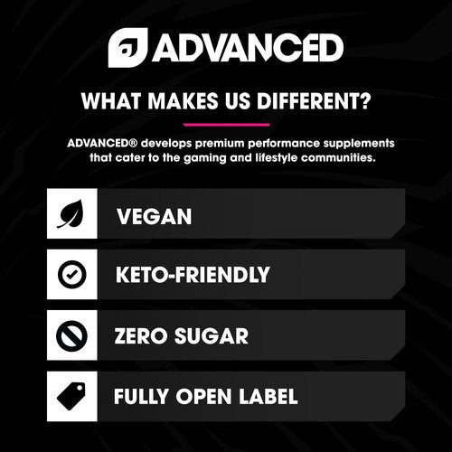 Advanced Hydration High-Performance Electrolyte Drink Mix with B Vitamins for All-Day Hydration - Caffeine Free, Zero Calories, Sugar Free, & Keto Friendly - (30 Servings, Lychee Rush)