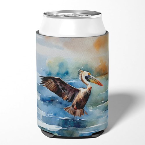 Caroline's Treasures Pelican Can or Bottle Hugger Cooler Washable Drink Sleeve Collapsible Beverage Insulated Holder, Can Hugger, Multicolor
