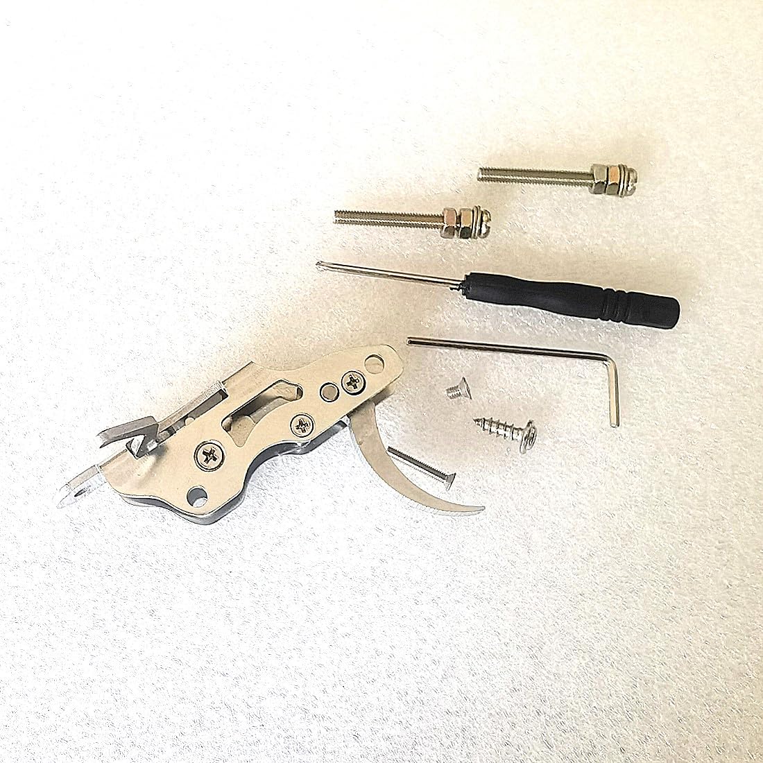 FEIXIA-201A 304 Stainless Steel Fishing Mechanism Submersible Amphibious DIY Full Metal Steel 200 Pounds DIY Speargun Trigger