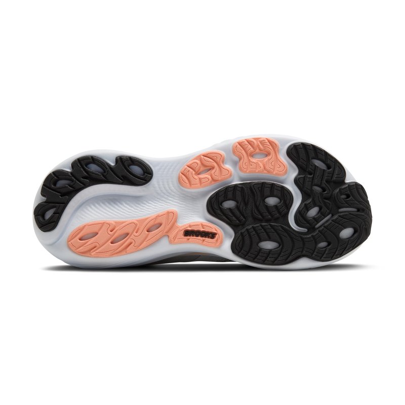 Brooks Women’s Adrenaline GTS 25 Supportive Running & Walking Shoe - Grey/Blackened Pearl/Coral - 5.5 Medium