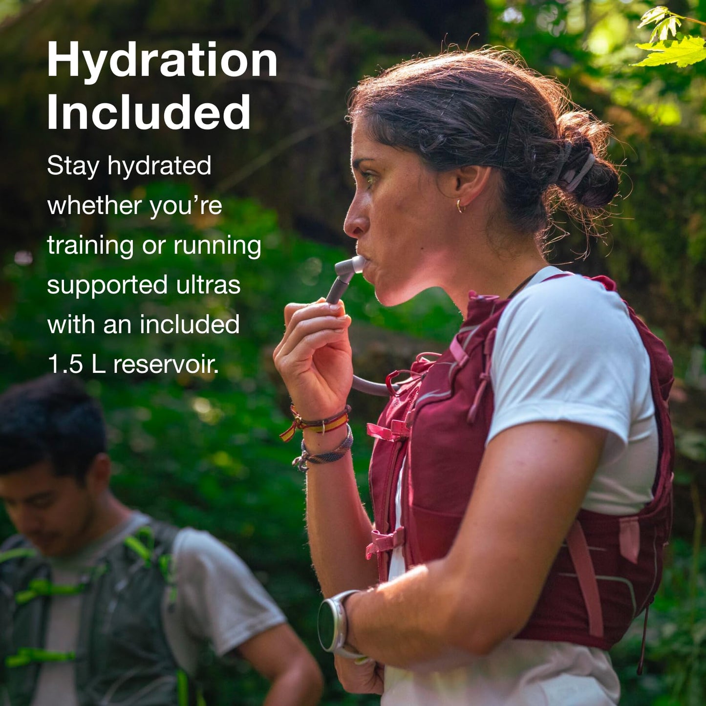 Osprey Dyna 1.5L Women's Running Hydration Vest with Hydraulics Reservoir, Kakio Pink, Medium